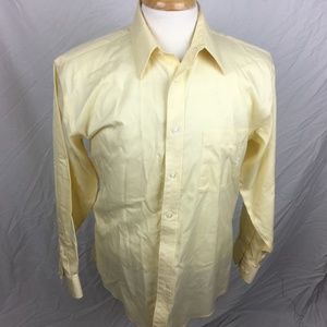 Joseph and Feiss Yellow Check 15 32/33 Shirt